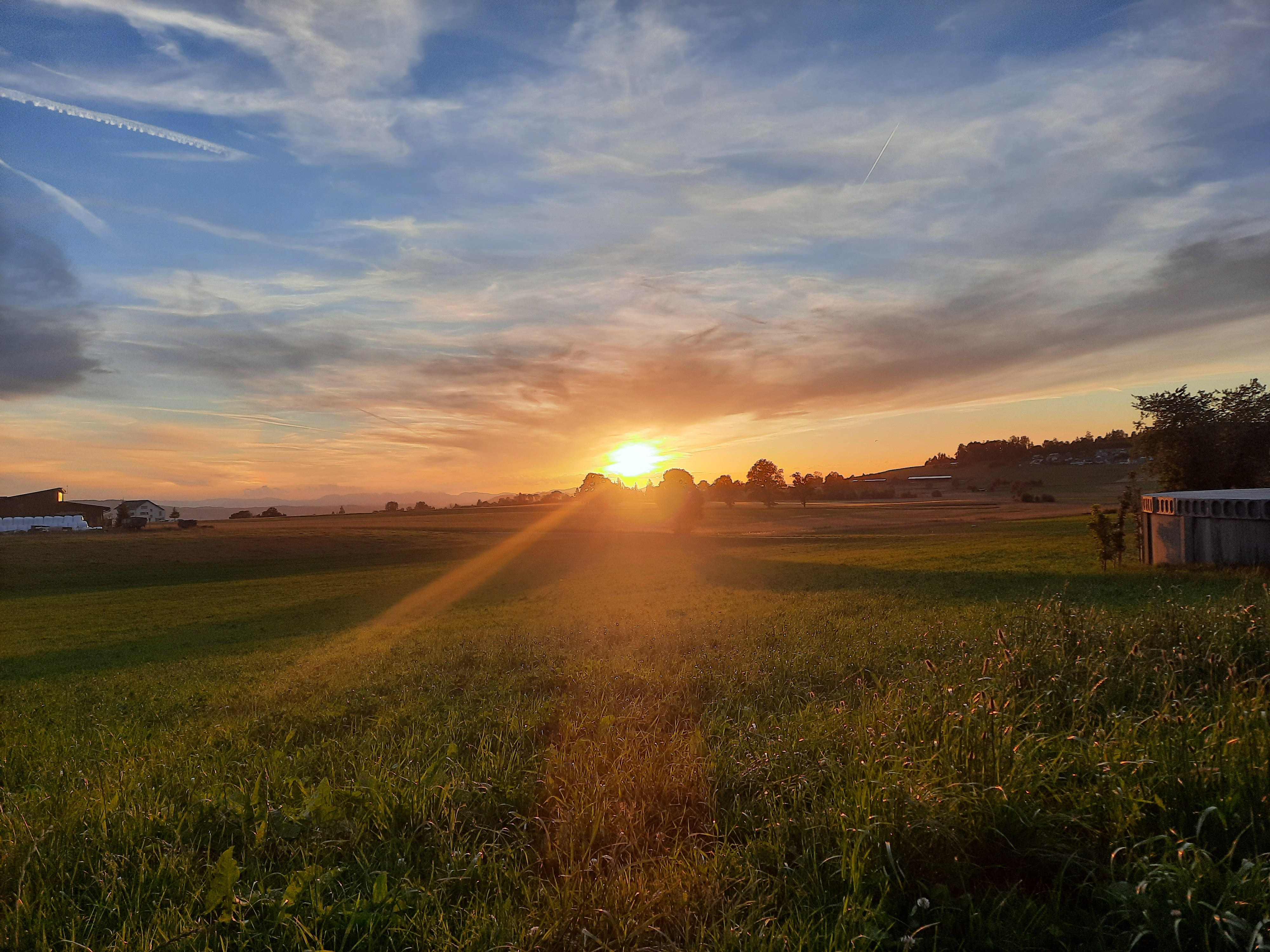 Sonnenuntergang in Müswangen 